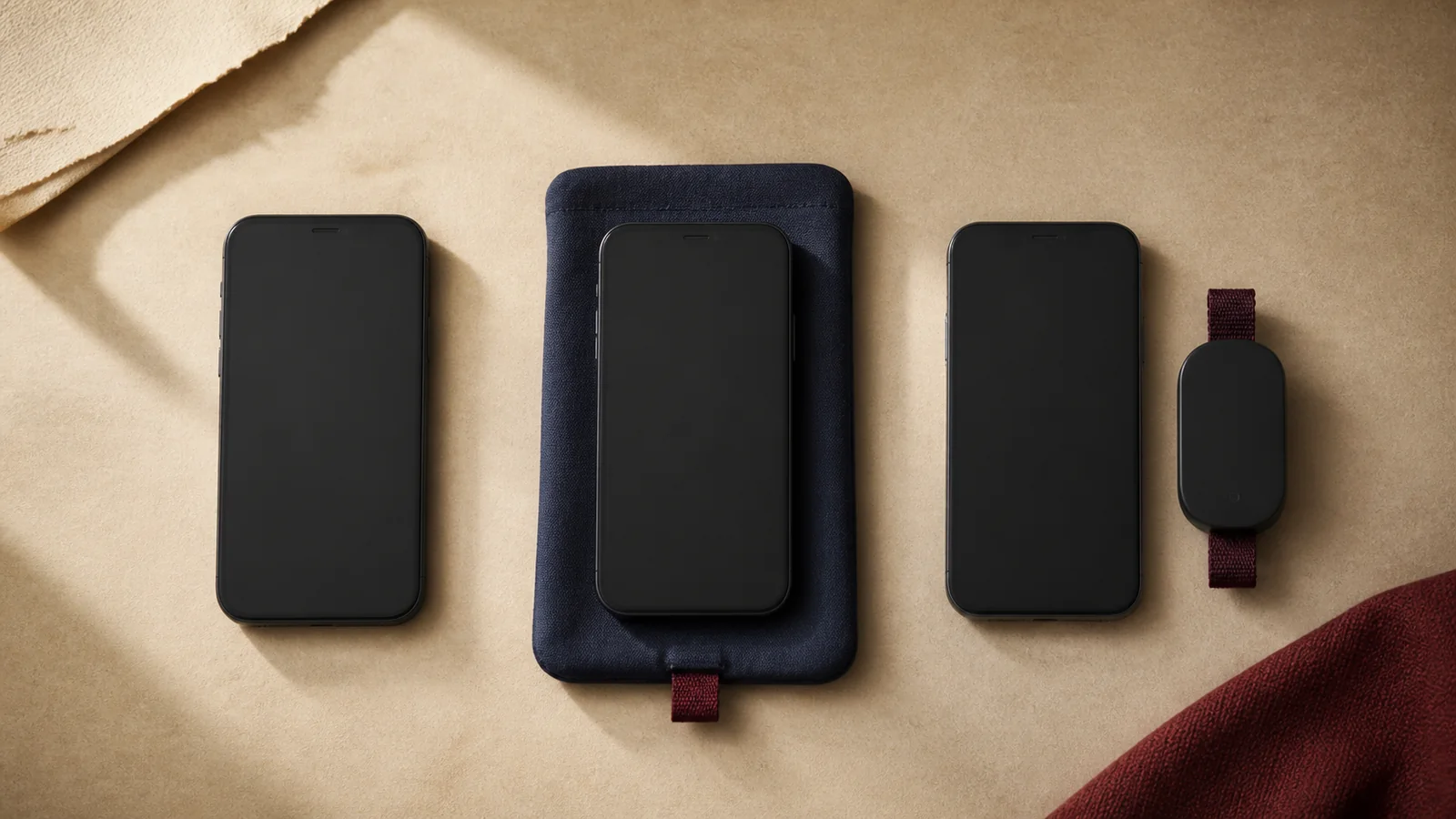 Three unbranded blank-screen device groupings representing BYOD, provisioned, and hybrid eCOA models